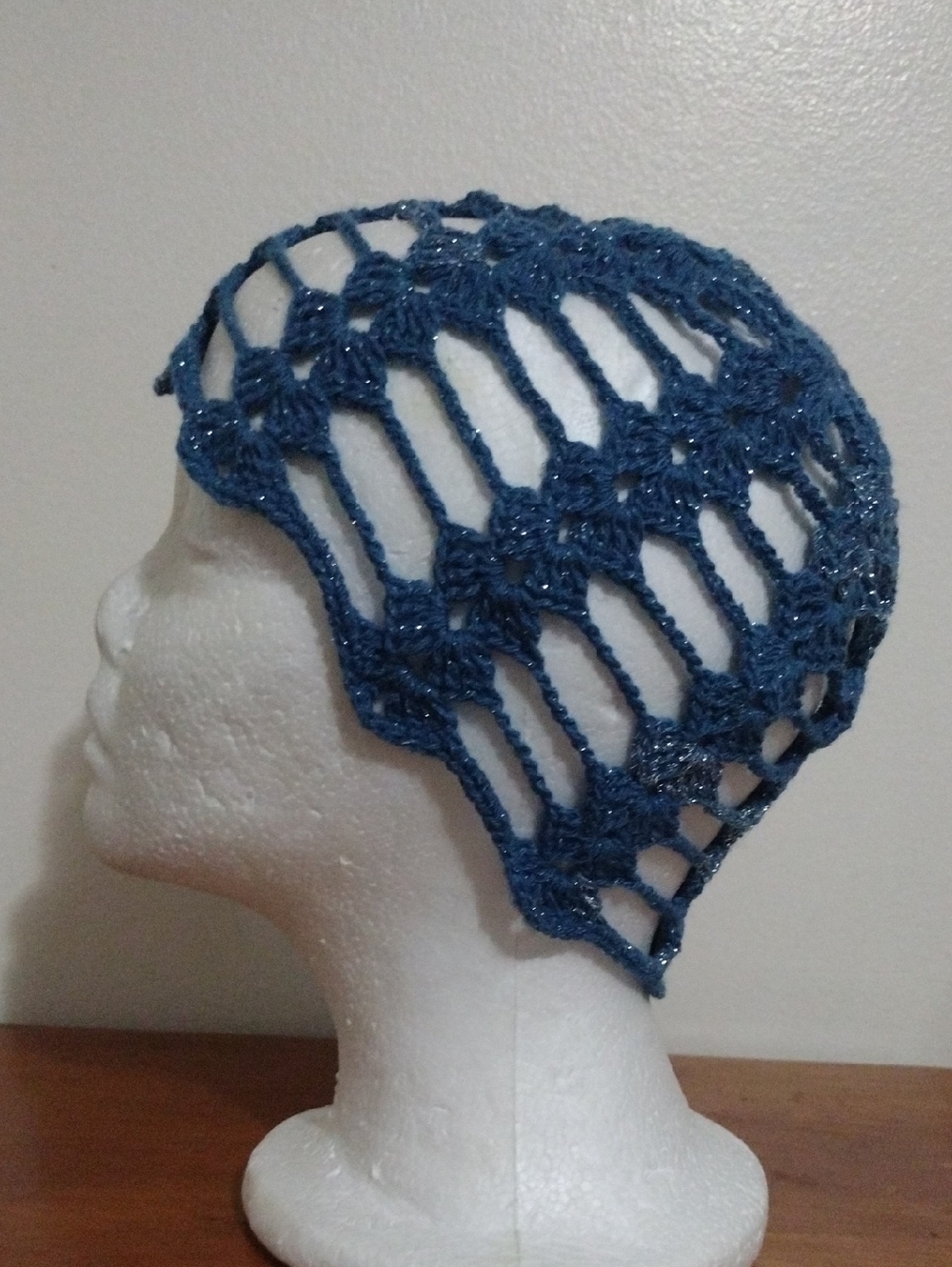 Handmade Crocheted Decorative Mesh Hat